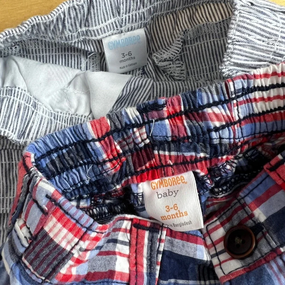 Janie and Jack Gap‎ Gymboree Clothing Lot Baby Size 3-6 Months Preppy Plaid